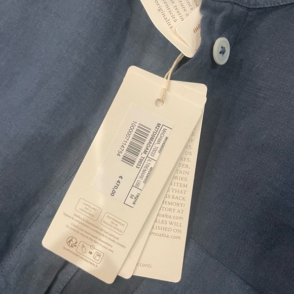 Massimo Alba blue Long Sleeve Dress NWT - Picture 3 of 7